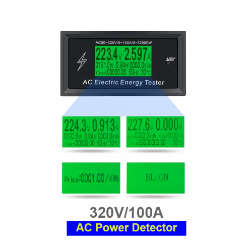 Μετρητής  ρεύματος AC 50 -320V 100A 3000W